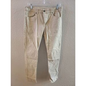Carbon Men's Beige Zip Fly Freedom Flex Mid-Rise Skinny Jeans Size 32/32